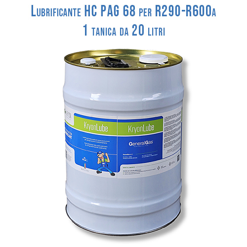 Schmiermittel KryonLube HC PAG 68 – R290 und R600a – Metallkanister à 20 L