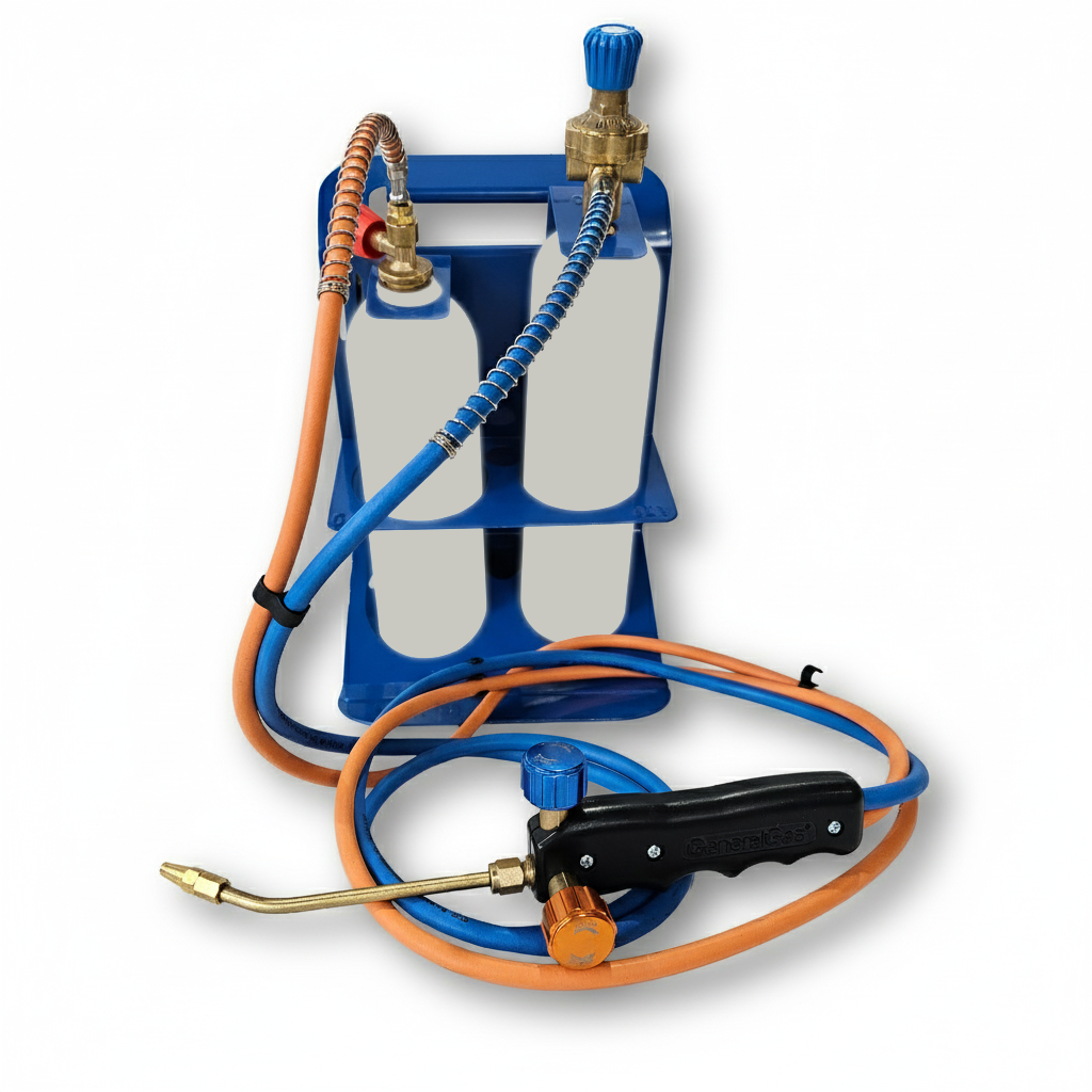 MINIFLAME Löt- und Hartlöt-Set mit Druckminderern – Flaschen Nicht Enthalten