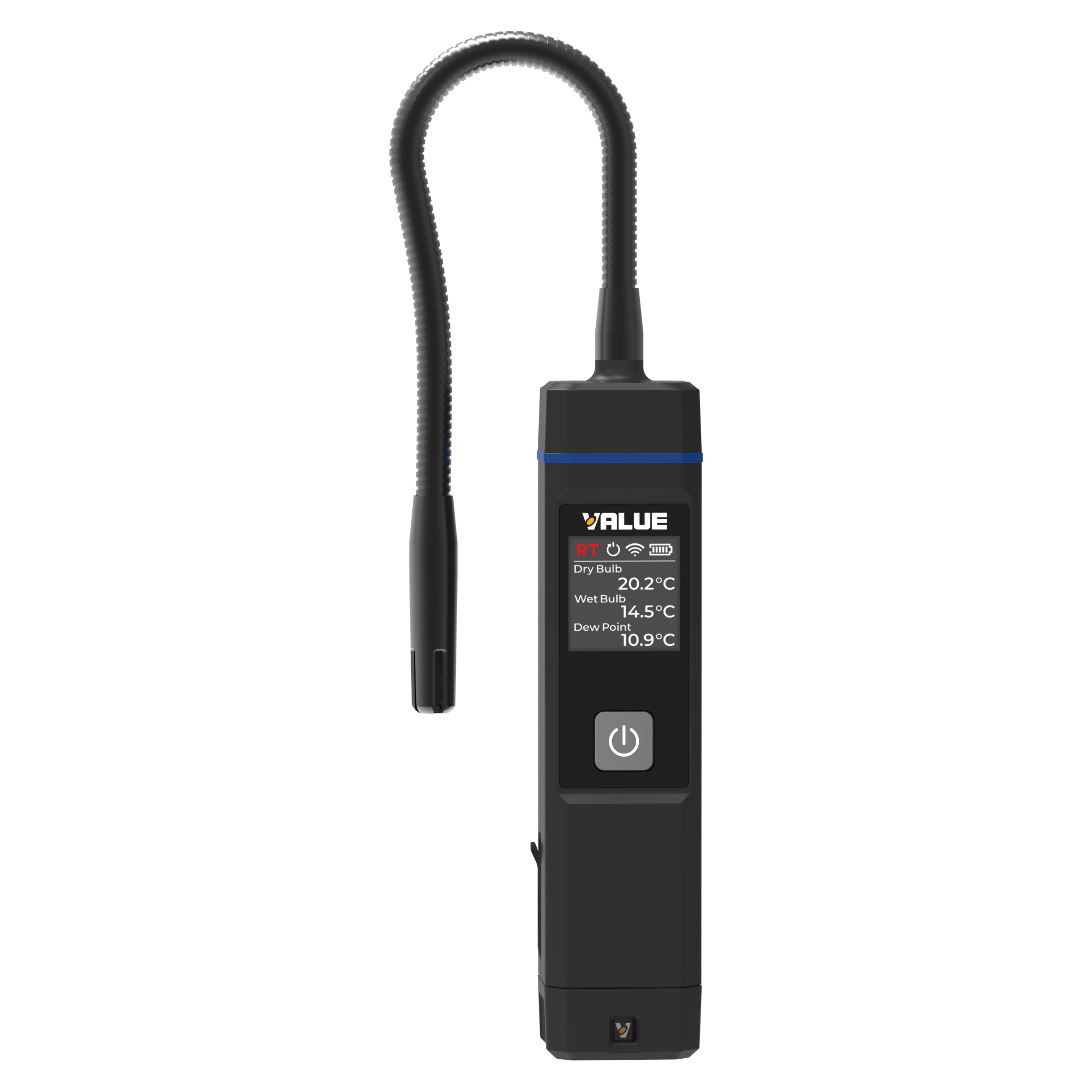 VALUE Bluetooth-Psychrometer mit Digitalanzeige VSH1