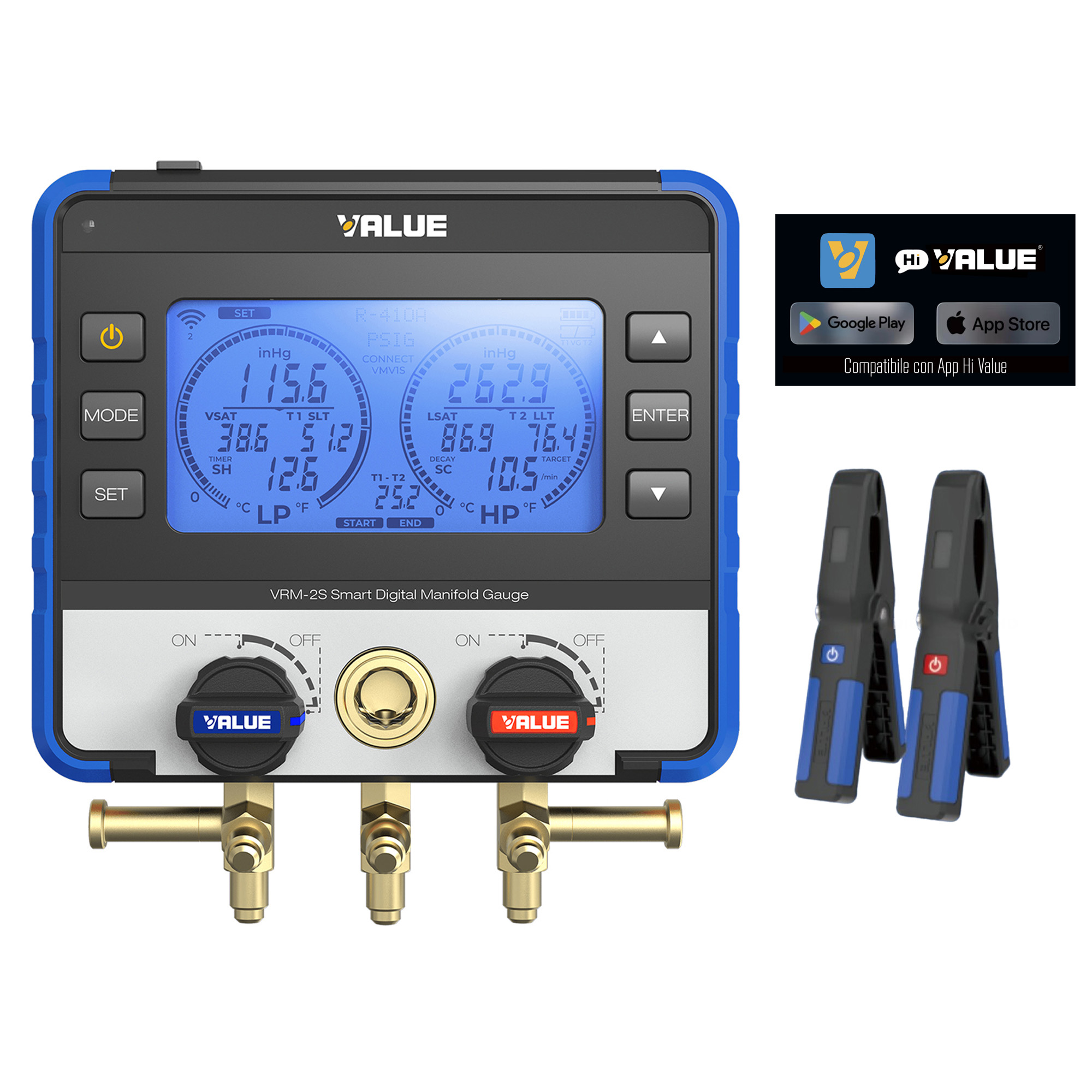 VALUE Digitales Smart-Manometer VRM-2S