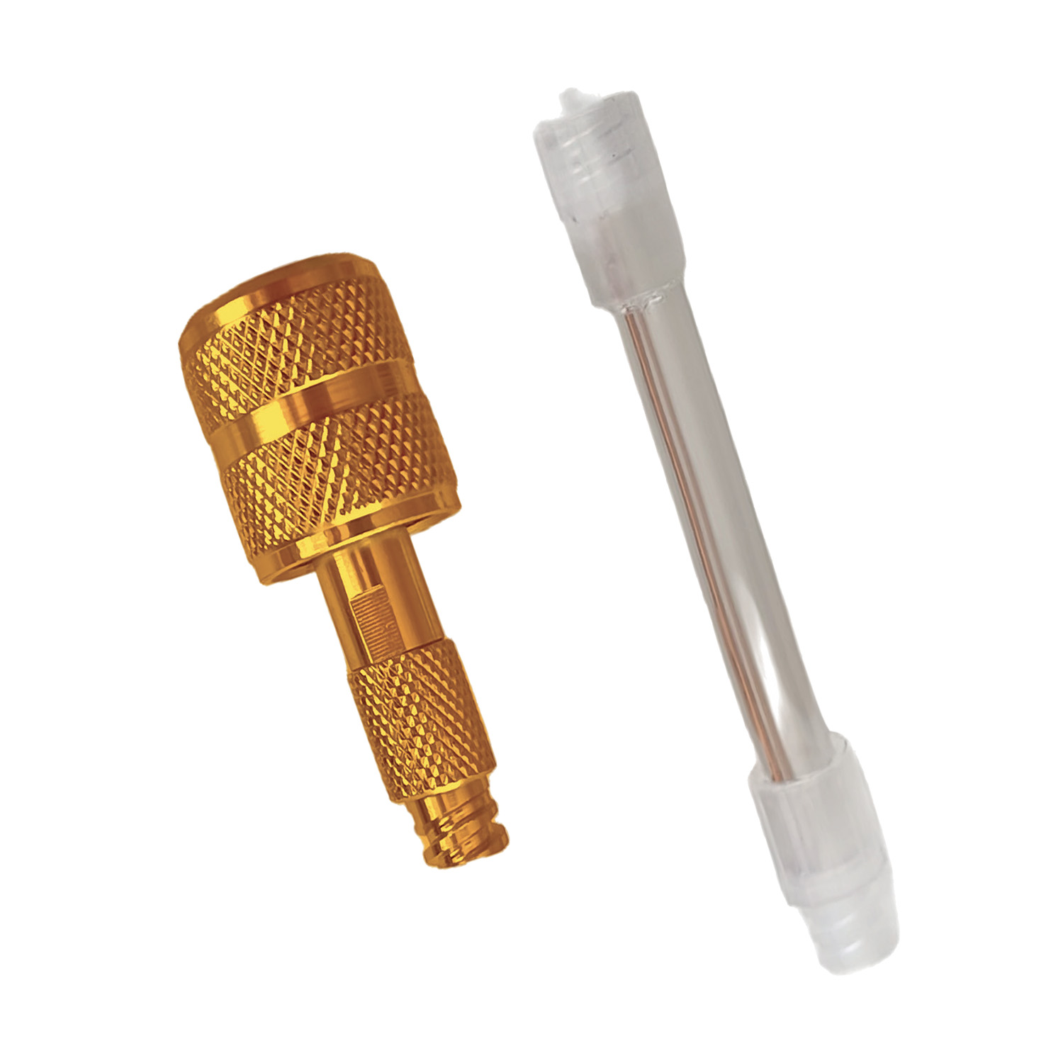 SMART HVACR 5/16-Anschluss mit flexibler Verlängerung aus Kunststoff, passt für Spritzen und 8-ml-Kartuschen (Standard-Luer-Lock-Anschluss), in Kartonverpackung