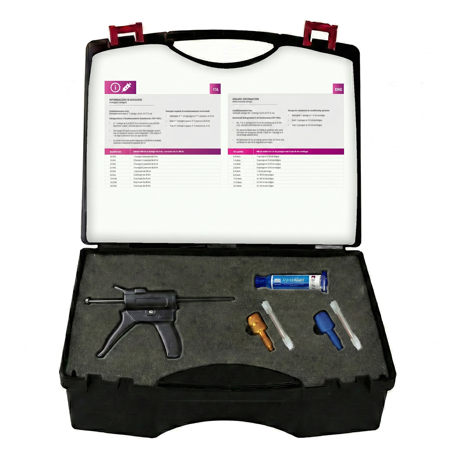 HVACR SMART-Kit – Reparatur von Mikroleckagen im Kunststoffkoffer