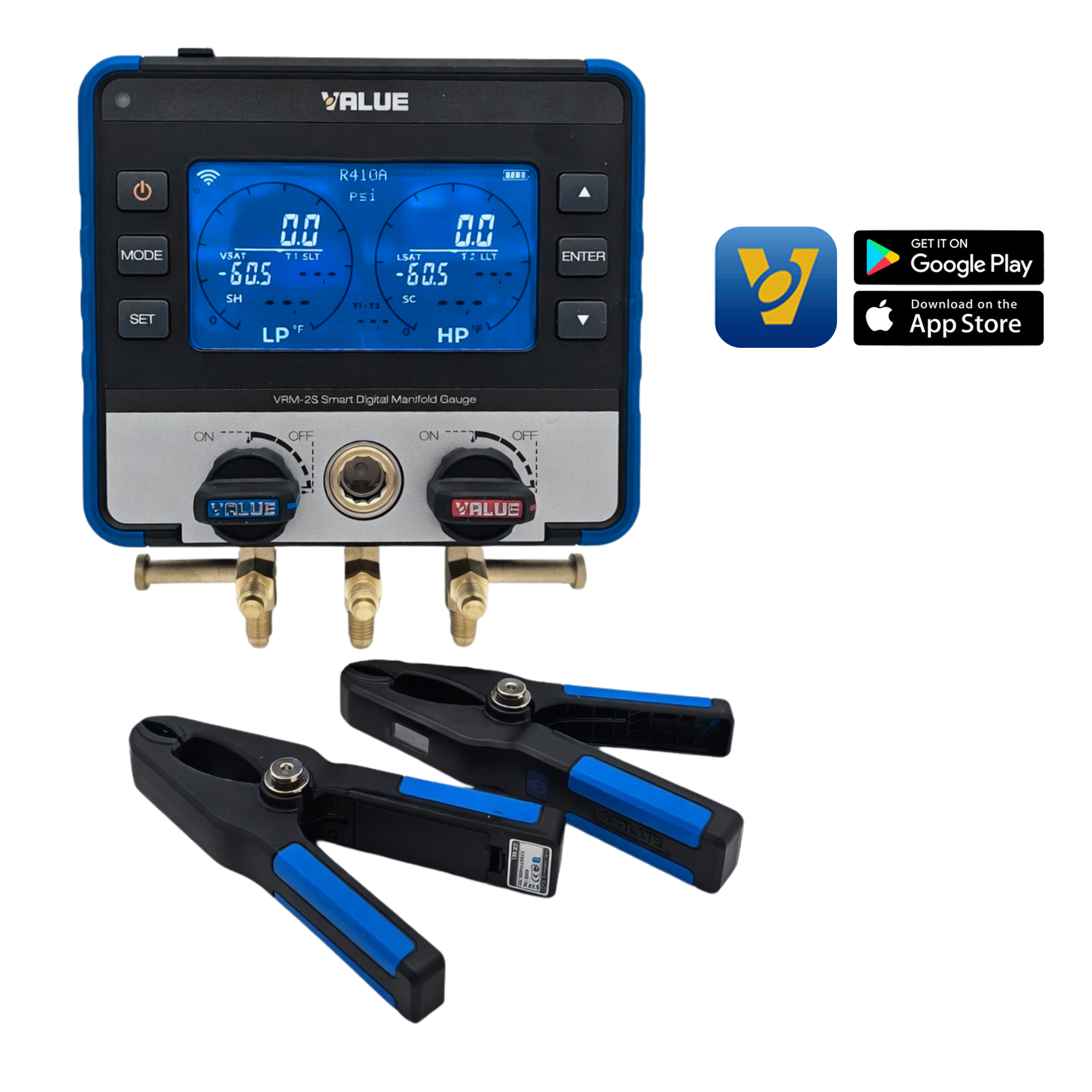 VALUE Digitales Smart-Manometer VRM-2S