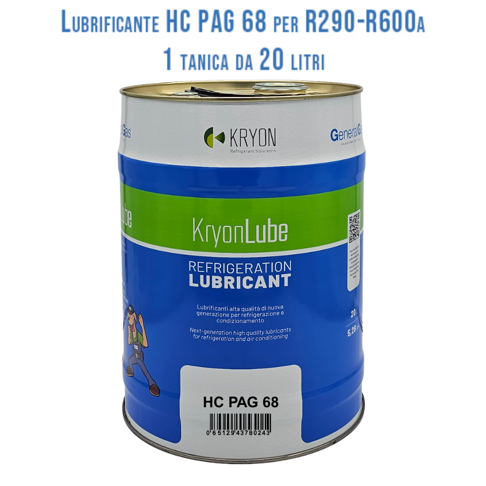 Schmiermittel KryonLube HC PAG 68 – R290 und R600a – Metallkanister à 20 L