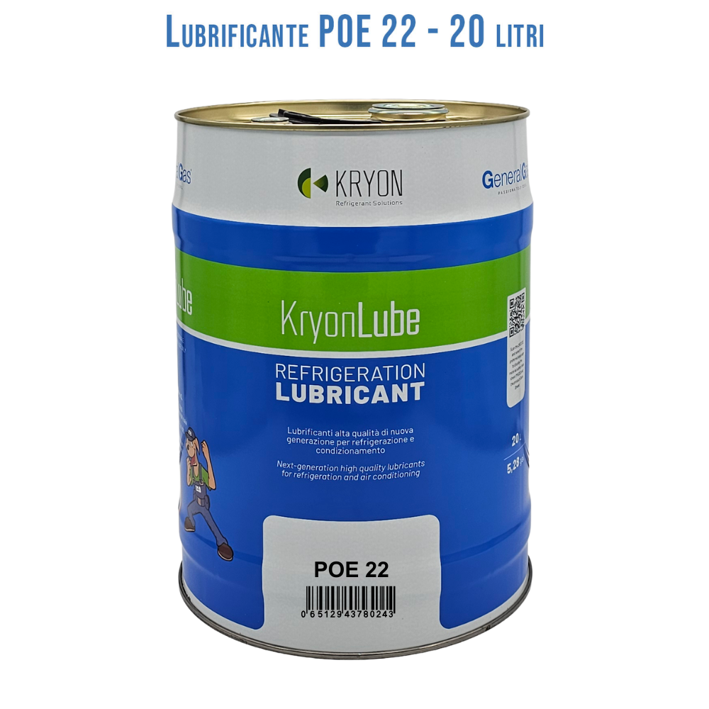 HVACR-Schmiermittel KryonLube POE 22 - Polyolester - Metallkanister 20 lt.
