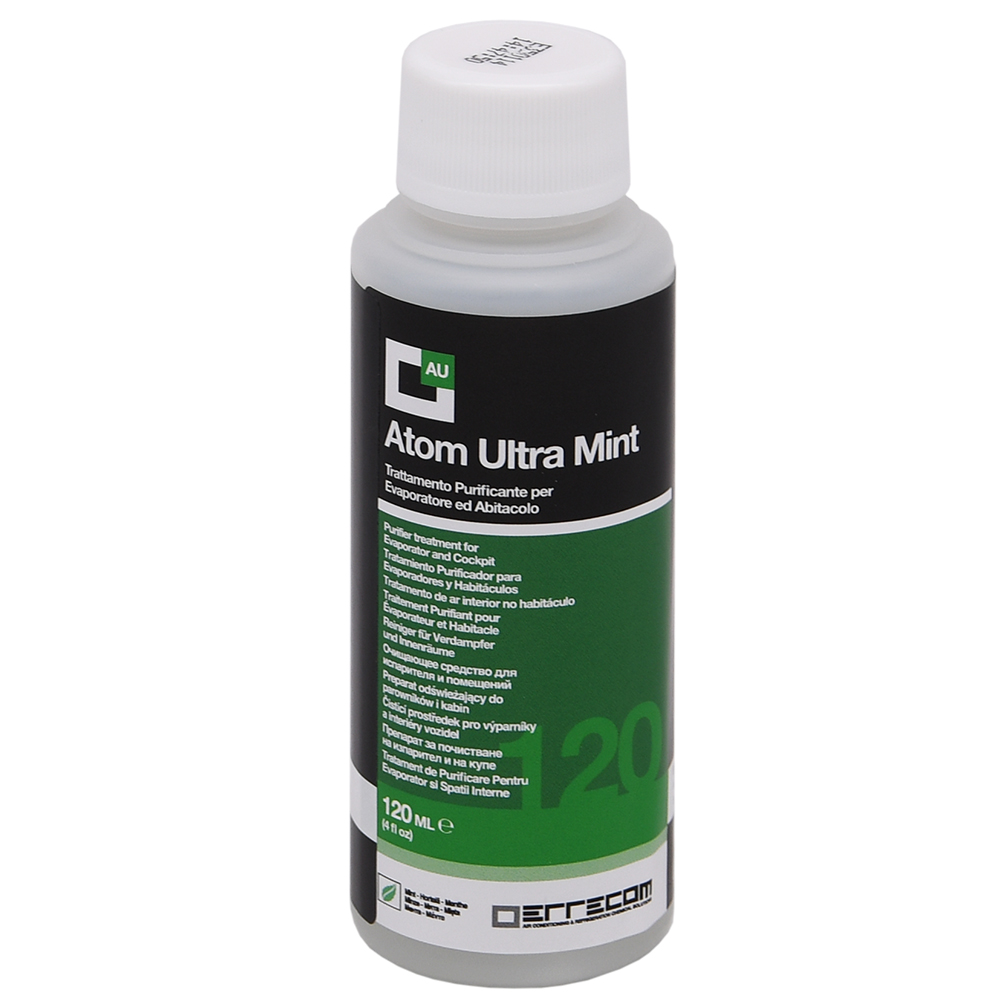 12 x Desinfektionsmittel - Reinigungsbehandlung Nachfüllset für Ultraschallvernebler - ATOM ULTRA 120 ml - MINT - Desinfektionsmittel registriert in Deutschland (N69544) - Nr. 12 Stück.