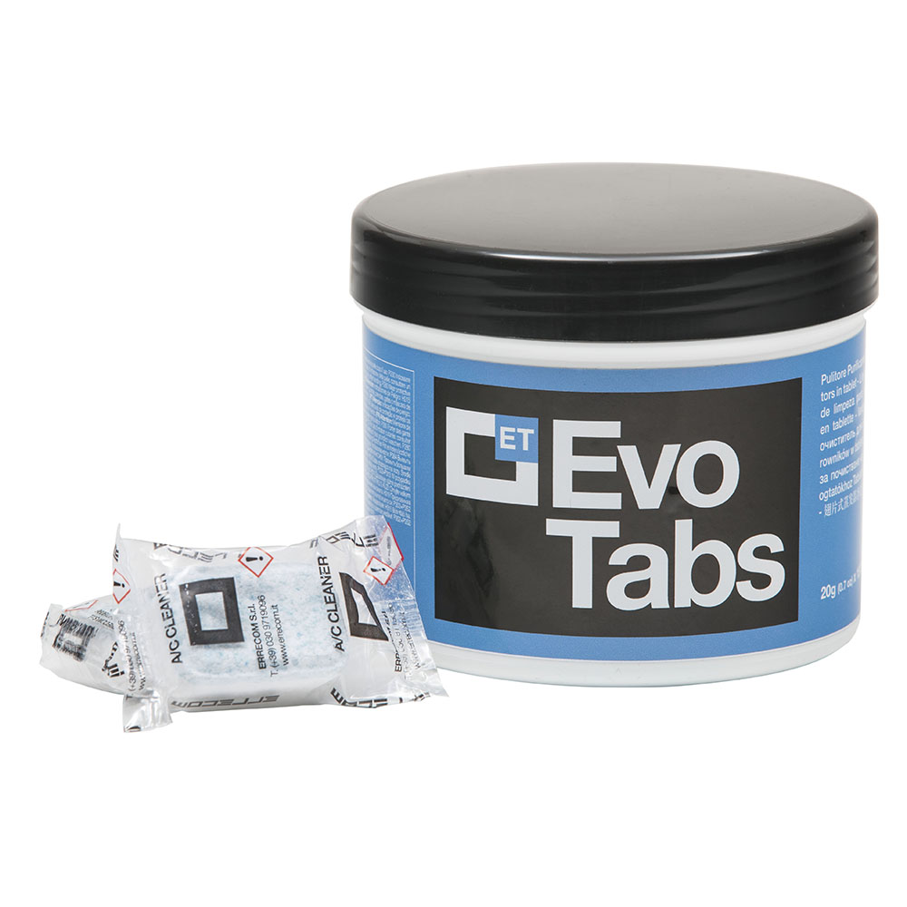 Reinigende Verdampfer-Reinigungstabletten - EVO TABS - Glas mit 18 Tabletten - Packungsnummer 1 St.