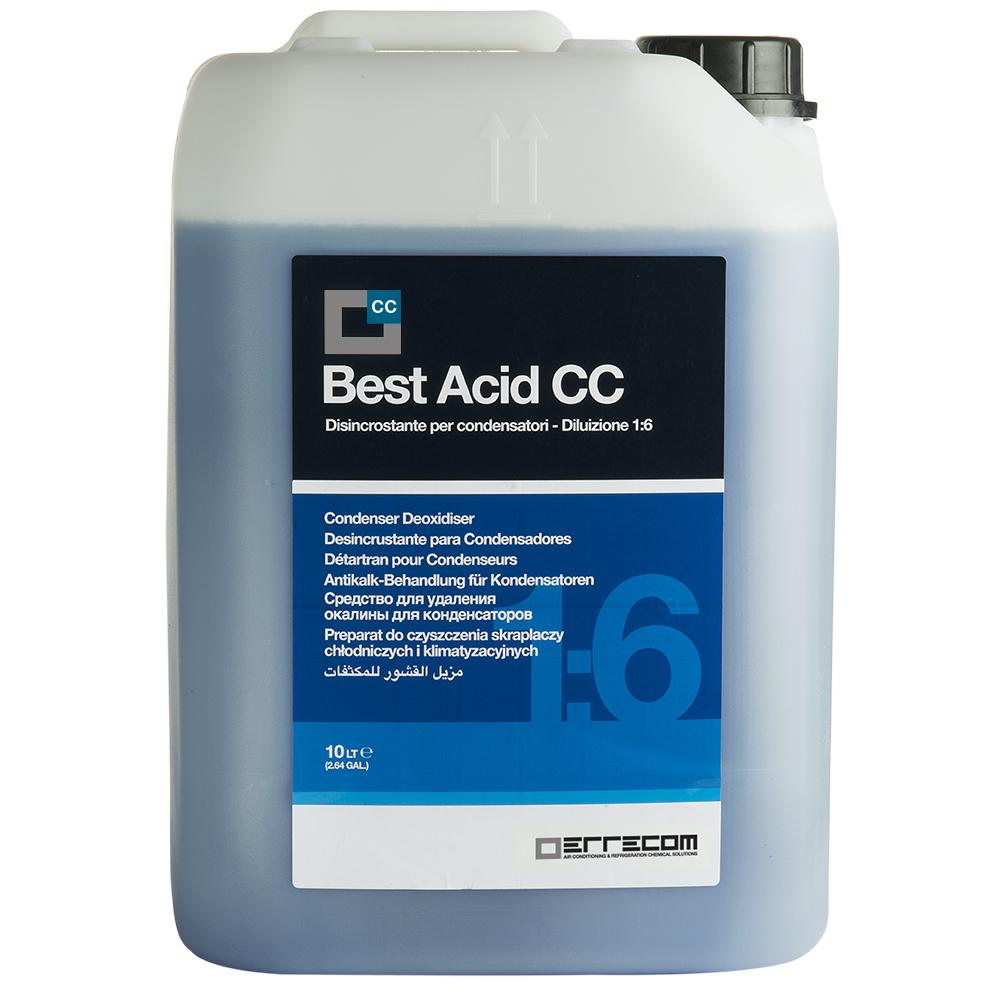 Konzentrierter flüssiger Säureentkalker für Kondensatoren - BEST ACID COND CLEANER - 10 lt - Pack 1 St.