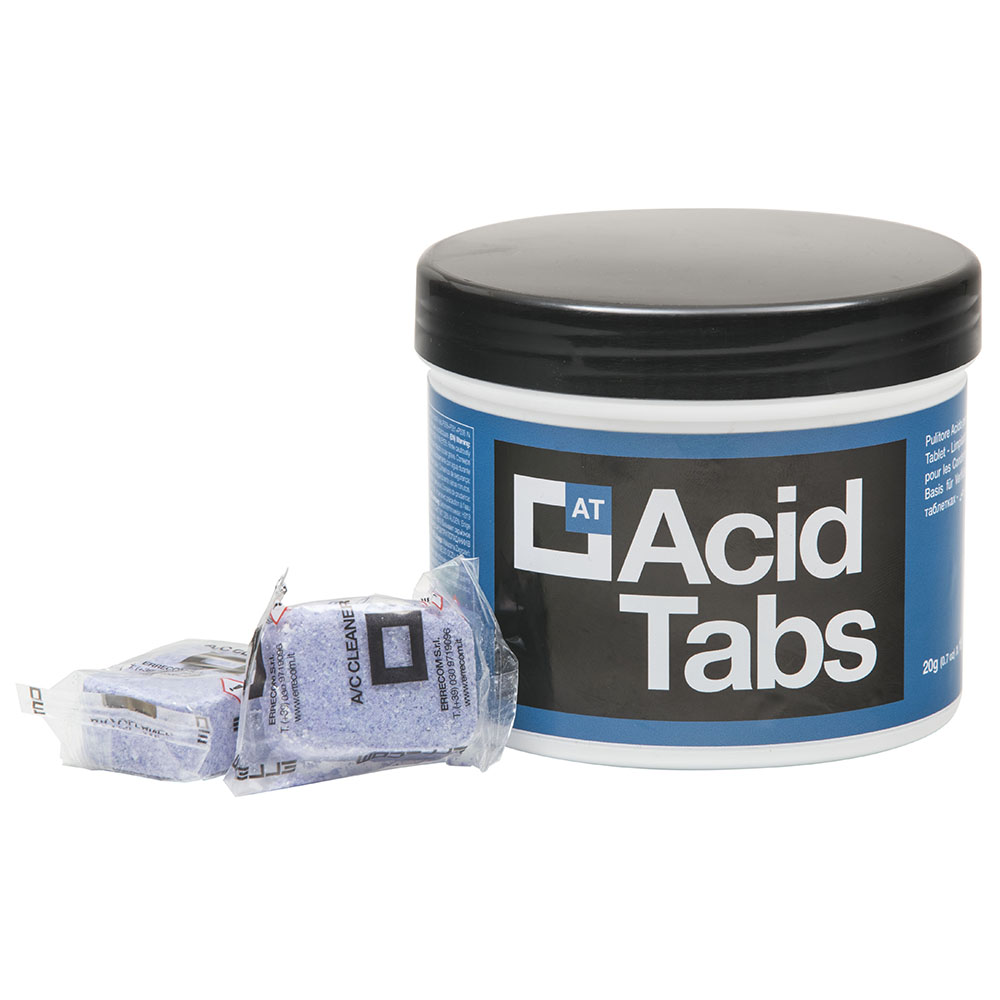 Saurer Reiniger für Kondensatoren in Tablettenform - ACID TABS - 18 Tabletten - Packung 1 St.