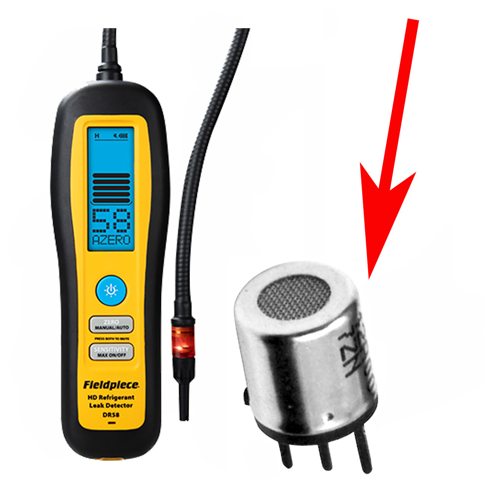 Ersatz-Heizdioden-Sensor für HFC- und HFO-Kältemittelgase (geeignet für Fieldpiece DR58 und SRL8 Lecksucher - nur Sensor, Lecksucher nicht enthalten) 