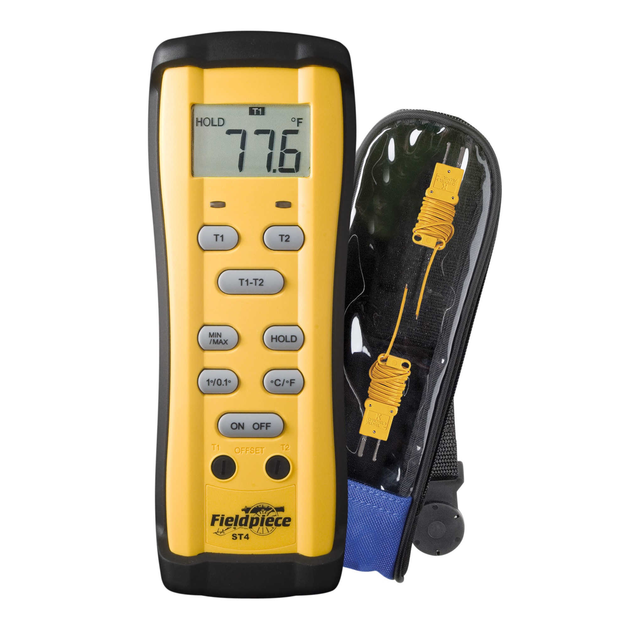 Fieldpiece USA - ST4 - Thermometer mit 2 K-Typ-Thermoelementen (Doppeltemperaturmesser)