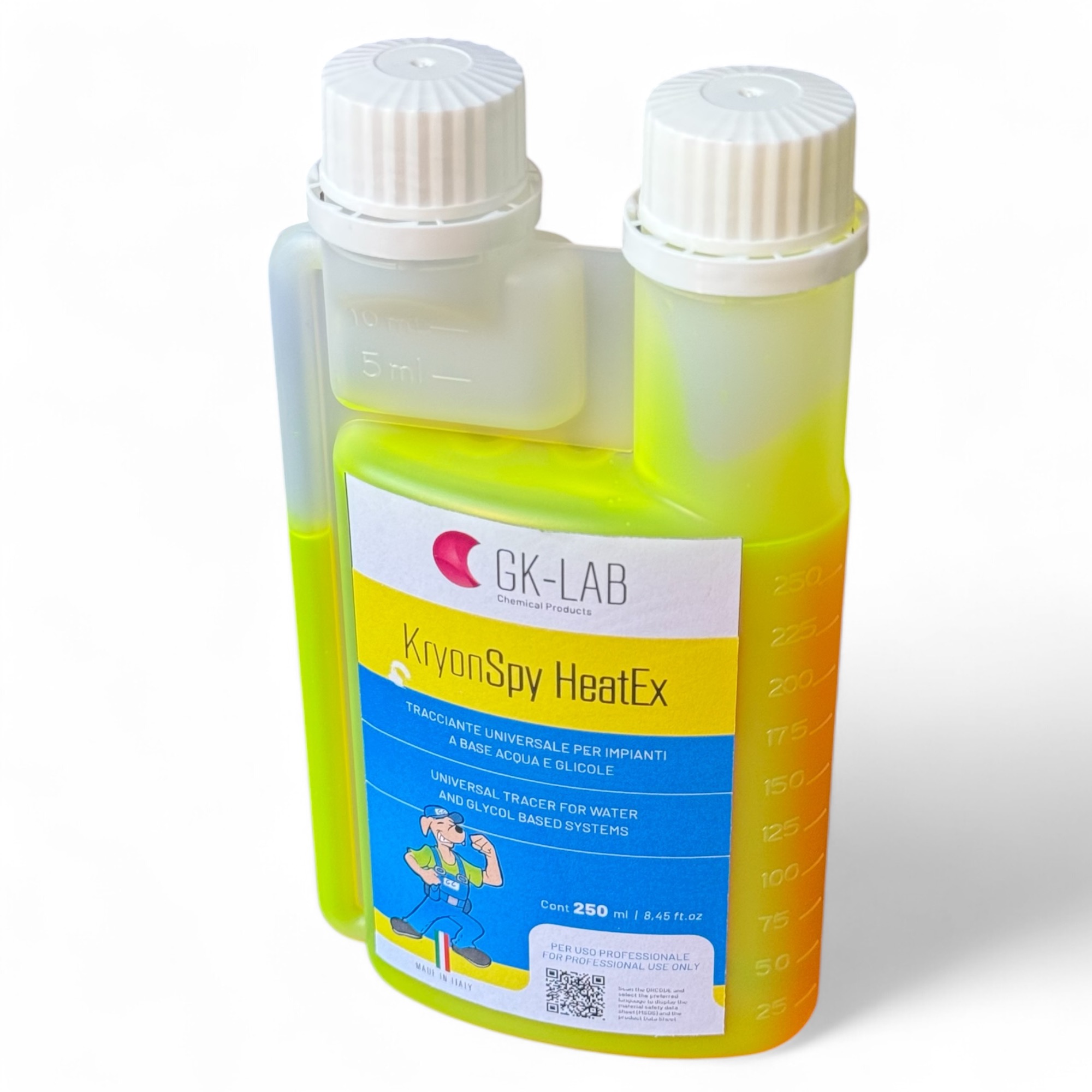 GK-Lab Lecksuchadditiv für Glykol-basierte Systeme KryonSpy HeatEx - 1-Liter-Flasche
