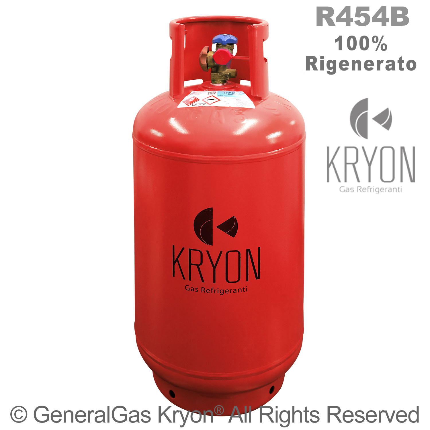 R454B Opteon® XL41 Regeneriert – in T-PED-Rückgabeflasche 40 L – 35 kg, Ventil 21,8 x 1/14 LH