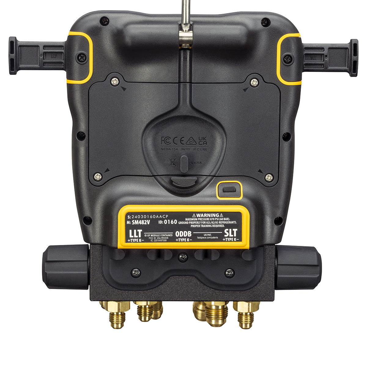 Kit Fieldpiece USA composto da pompa vuoto VP67 da 170 litri/minuto + gruppo  manometrico digitale wireless SM482V INT a 4 porte e misuratore di vuoto - rapporto di Taratura incluso - Foto 3