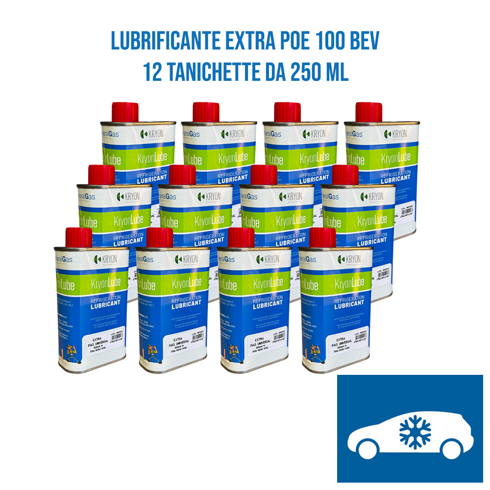 Schmierstoff KryonLube EXTRA POE 100 BEV – 12 Metallkanister à 250 ml