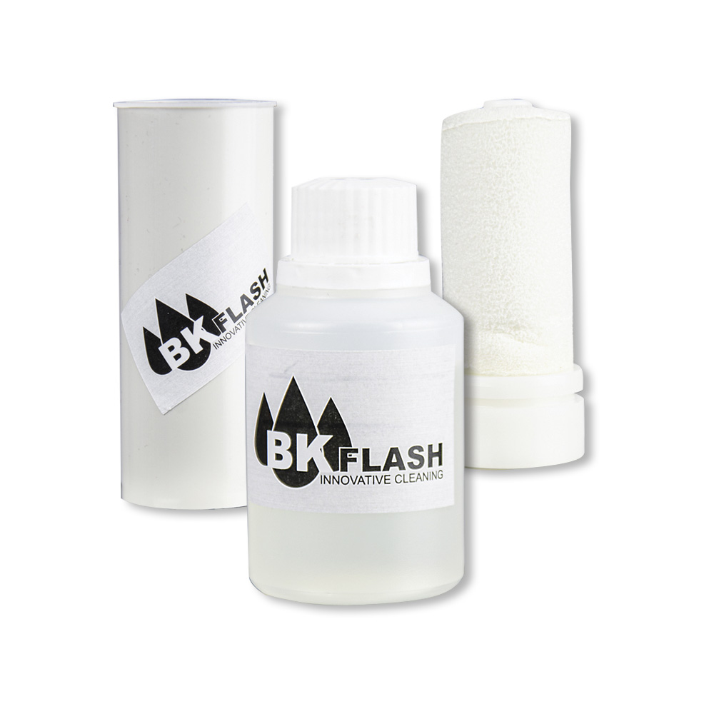 BKFLASH - Kit Jumbo 40 codice KD03 - Composto da 1 flacone da 40 ml, erogatore verticale grande, tampone, tappo ermetico - adatto per tubi diametro oltre 35 mm.